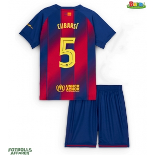 Barcelona Pau Cubarsi #5 Hemmaställ Barn 2025-26 Kortärmad (+ Korta byxor)